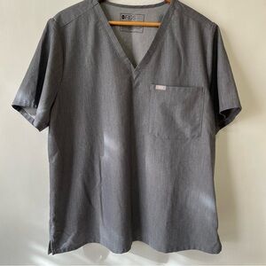 Figs Catarina One-Pocket Grey Scrub Top